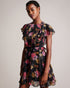 TIIAH-Dresses-Step into effortless elegance with our TIIAH dress. Our glitched floral print offers contemporary style, while the peplum waist enhances the silhouette. It is the ideal option for anyone looking for both style and sophistication. Mini dress Glitched floral print Angel sleeves A-line silhouette Peplum frilled waist Zip fastening Silvia is 5'11" / 1.8m and wears Black in a Ted size 1- Ted Baker Romania